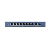 HIKVISION SWITCH 8 PORT GIGABIT UNMANAGED POE SWITCH 1 GIGABIT RJ45 UPLINK PORT, 1 GIGABIT SFP UPLI