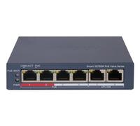 SWITCH HIKVISION SMART MANAGED POE 10/100 L2, 4 10/100M RJ45 POE PORTS, 2 10/100