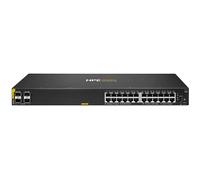 Switch HPE Aruba 6100 24G Class4 PoE 4SFP+ 370W, 24 porte