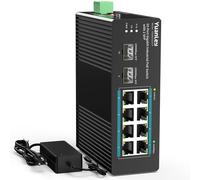 Switch Industriale 10 Porte con 8 Porte PoE Gigabit & 2 Porte SFP Switch PoE Non