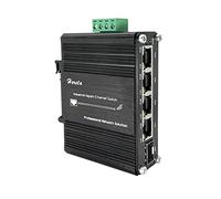 Switch industriale a 5 porte Switch Ethernet Gigabit PoE+ 4 porte 120W PoE+ Iniettore 10/100/1000Base-T e 1 porta 100/1000Base-X Dual Rate SFP 12~48VDC