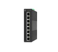 LevelOne Hilbert - Switch industriale Gigabit PoE Smart Lite a 8 porte, 8 uscite PoE, 802.3at/af PoE