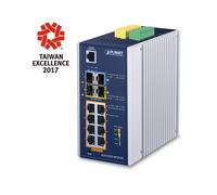 SWITCH INDUSTRIALE PLANET IGS-5225-8P2S2X - Gigabit, RJ-45/SFP/SFP+, Nero
