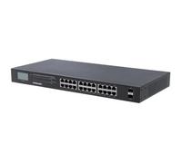 Switch Intellinet Gigabit Ethernet PoE+ a 24 porte con 2 porte SFP, display LCD,