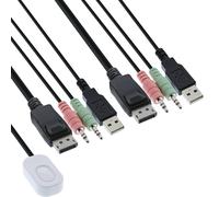 Inline Inline Kvm Switch, 2 Porte, Usb, Displayport 1.2, 4k, Audio, AlL-IN-One T