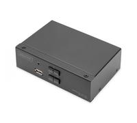 Switch KVM a 2 porte, 4K 60Hz, 2xDisplayPort IN, 1xDisplayPort OUT, 2xUSB, 2xAudio IN&OUT