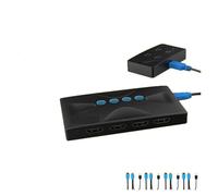 Switch KVM a 4 porte USB In 1Out Display HD Monitoraggio host multi-computer Mouse Tastiera Dispositivi di condivisione Frequenza di aggiornamento elevata