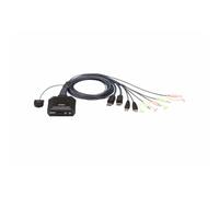 Switch KVM Aten CS22DP 2 porte DisplayPort USB con cavo