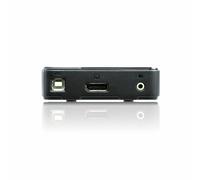 ATEN Switch KVM USB DisplayPort/audio a 2 porte supporto 4K e cavi inclusi