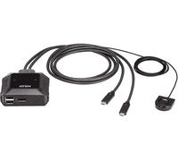 2-Port USB-C 4K DisplayPort KVM Switch