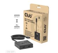 Switch KVM Club 3D CSV-2511 USB-C 8K 2x DisplayPort PD 100W
