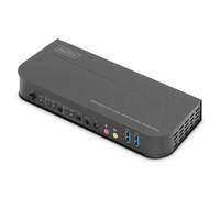 Switch KVM Digitus 2x1 HDMI 4K 60Hz USB Audio Metallo