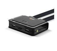 Lindy 42345 switch per keyboard-video-mouse (kvm) Montaggio rack Nero (42345)