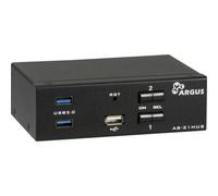 Switch KVM Intertech AS-21HUS HDMI 4K USB Audio Nero