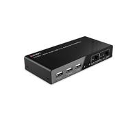 Lindy Switch KVM 32809 – HDMI 4K60, USB 2.0, Audio, 2 porte – Nero