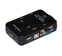 Link LKKWM2 Switch Kvm per 2 PC USB/VGA con 1 Mouse, 1 Tastiera USB e 1 Monitor VGA con Cavi Inclusi