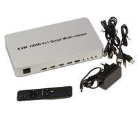 Switch KVM Multiviewer - Festa Topi Tastiera Schermo 4 PC Multi Pip