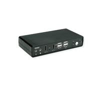 ROLINE KVM - Switch Audio Dual Head HDMI 4K60, 1 utente, 2 PC