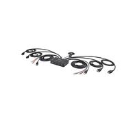 SWITCH KVM STARTECH.COM C2-DH46-UA2-CBL- - 2 Porte, Non gestito, 0,48 Gbit/s