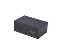StarTech.com Switch KVM a 2 porte con doppio monitor DisplayPort e HDMI, 4K 60Hz, hub USB 5Gbps a 2 porte, 2x USB HID, Hotkey