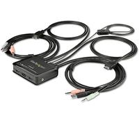 SWITCH KVM STARTECHCOM SV211HDUA4K - Switch KVM HDMI 2 Porte, USB, 4K Ultra HD, 0,48 Gbit/s, Nero
