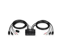 TRENDnet Switch KVM TK-220DPI a 2 porte DisplayPort 1.2 4K UHD 60 Hz USB 2.0 audio 3,5 mm nero