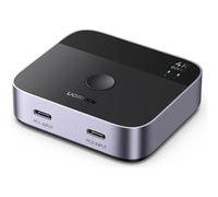 Switch KVM Ugreen AW502 HDMI USB-C 4K 60Hz HDR Alluminio