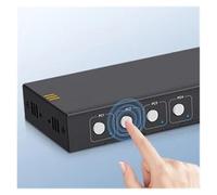 Switch KVM USB3.0 Switcher 4K@60Hz for 4 computer che condividono 1 monitor HD e 3 dispositivi USB, tastiera, mouse e stampante,Cambia senza problemi