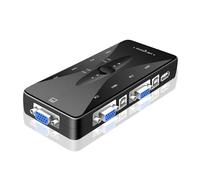 Switch KVM VGA USB 2.0 HD 1080P Splitter VGA a 4 porte for mouse tastiera stampante Condividi Switcher Box adattatore Switch KVM 4 in 1 uscita,Cambia senza problemi