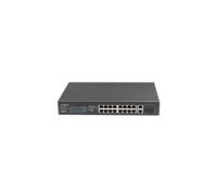 Lanberg RSFE-16P-2C-150 switch di rete Non gestito Gigabit Ethernet (10/100/1000) Supporto Power over Ethernet (PoE) 1U Nero