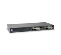 Switch LevelOne GEP-2681 Gestito L3 24 porte Gigabit Ethernet PoE montaggio rack