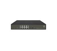 Switch LevelOne Hilbert Gigabit PoE Smart Lite a 10 porte, 8 uscite PoE, 2 x Gig