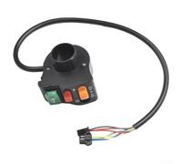 Switch Luci per moto Impermeabile per Road Switch Luci per moto | Design per 3in1 per integra luci e segnali, cavo in rame duraturo, tensione 12V, nero opaco