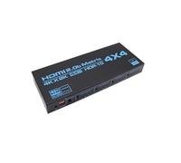 Switch matrice compatibile con 4x4, switch HDTV 4K HDR, splitter 4 ingressi e uscite, HDCP 2,Flessibile