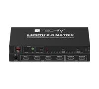 Techly Switch Matrix HDMI 2.0 4x2 3D Ultra HD 4K HDCP HDR