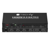 Techly Switch Matrix HDMI 2.0 4x2 3D Ultra HD 4K HDCP HDR