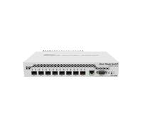 MikroTik Cloud Router Switch DC 800mhz 512MB RAM, 1xGigabit LAN, CRS309-1G-8S+in (512MB RAM, 1xGigabit LAN 8 x SFP+ Cages, RouterOS L5 or SwitchOS (Dual Boot) Passive DT Case, RM Ears)