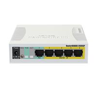 Switch MikroTik RB260GSP 5 Puertas PoE Blanco (CSS106-1G-4P-1S)