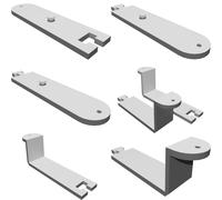 Switch Mount Clip for Netgear GS108 8-Port, Wall Installation No Damage