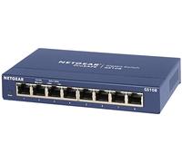 NETGEAR GS108GE switch di rete Non gestito Gigabit Ethernet (10/100/1000) Blu