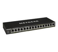 NETGEAR Switch Ethernet PoE 16 porte Unmanaged GS316PP, Switch PoE Gigabit con 16 PoE+ a 183 W, montaggio desktop o a parete