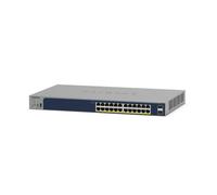 NETGEAR Switch Ethernet Gigabit PoE Smart 24 Porte GS724TPP, Gestione Insight Cloud, Switch RJ45 a 24 porte PoE da 380 W, 2 Porte SFP da 1 Gigabit, Montaggio su Desktop/Rack, Protezione a Vita ProSAFE