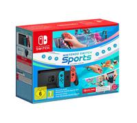Switch & Nintendo Switch Sports (preinstallato) + 3 mesi di abbonamento NSO (codice), Neon Blue & Red - Nouvo