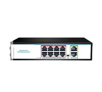 Switch PoE Ethernet gestito da 4 a 8 porte, switch di rete Gigabit, convertitore in fibra ottica da 1000 Mbps(1000M 10 ports POE)