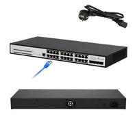 Switch PoE Extralink Chiron Pro, 24x RJ45 1000Mb/s PoE, 4x SFP+, L3, Gestito, 370W