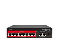 Switch POE for gestione cloud a 8 porte 48V desktop POE attivo 100/1000Mbps SFP Interruttore di controllo APP plug and play