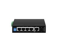 Switch POE Gigabit industriale 5/6 porte 100/1000 Base-T DIN IP30 Switch Ethernet di rete Protezione contro i fulmini Max BT90W (Color : ZX500-AFG-411S)