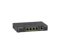 Switch PoE Gigabit NETGEAR GS305Pv3 a 5 porte, montaggio a parete compatto, 63 W