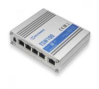Teltonika TSW100 Switch industrial unmanaged 5 porte Gbps 4 PoE 802.3af/at