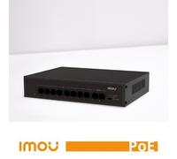 Imou Switch unmanaged 8 Porte Poe 10/100 mbps + Porte 2 uplink 10/100 Mbps SF110P-65